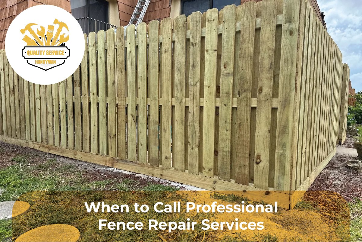 When to Call Professional Fence Repair Services